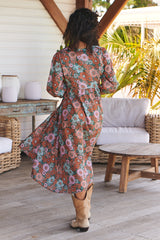 Penny Midi Dress - Garden of Dreams