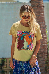 Santi Skirt - Indigo Floral