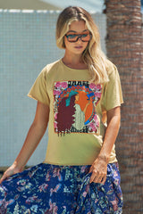 Santi Skirt - Indigo Floral