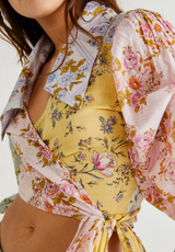 Lucky Penny Wrap Top - Dahlia Combo