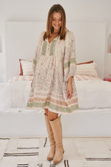 Adela Midi Dress - Mist Flower