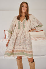 Adela Midi Dress - Mist Flower