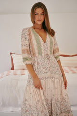 Tessa Maxi Dress - Mist Flower