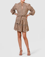 Nouveau Embroidery Mini Skirt - Olive