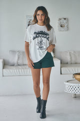 Boyfriend Tee - Cactus Festival White