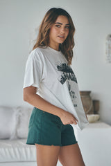 Boyfriend Tee - Cactus Festival White