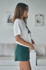 Boyfriend Tee - Cactus Festival White