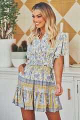 Heart Mini Skirt - Periwinkle