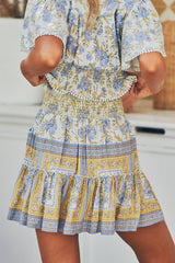 Heart Mini Skirt - Periwinkle