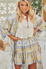 Kelle Kimono - Periwinkle