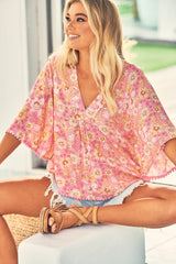 Gabriella Top - Pink Avalon