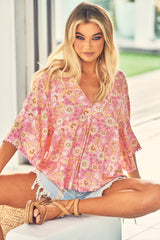 Gabriella Top - Pink Avalon