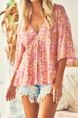 Gabriella Top - Pink Avalon