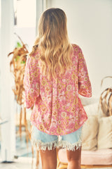 Gabriella Top - Pink Avalon