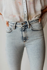 Raw High Rise Jegging - Acid Wash Indigo