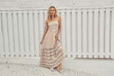 Riga Mocha Embroidered Salsa Maxi Dress