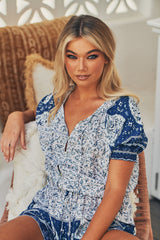 Traveller Playsuit - Santorini