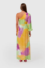 Pacifica One Shoulder Maxi - Arte Print