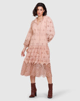 Westbound Midi Dress - Clay Beige