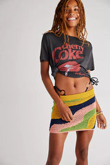 Mila Crochet Mini Skirt ~ Free People