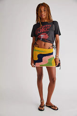 Mila Crochet Mini Skirt ~ Free People