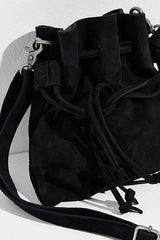 Billie suede cross body bag - True Black