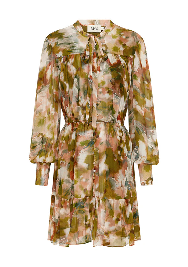 Abstract Botanica Mini Dress ~ MOS the label