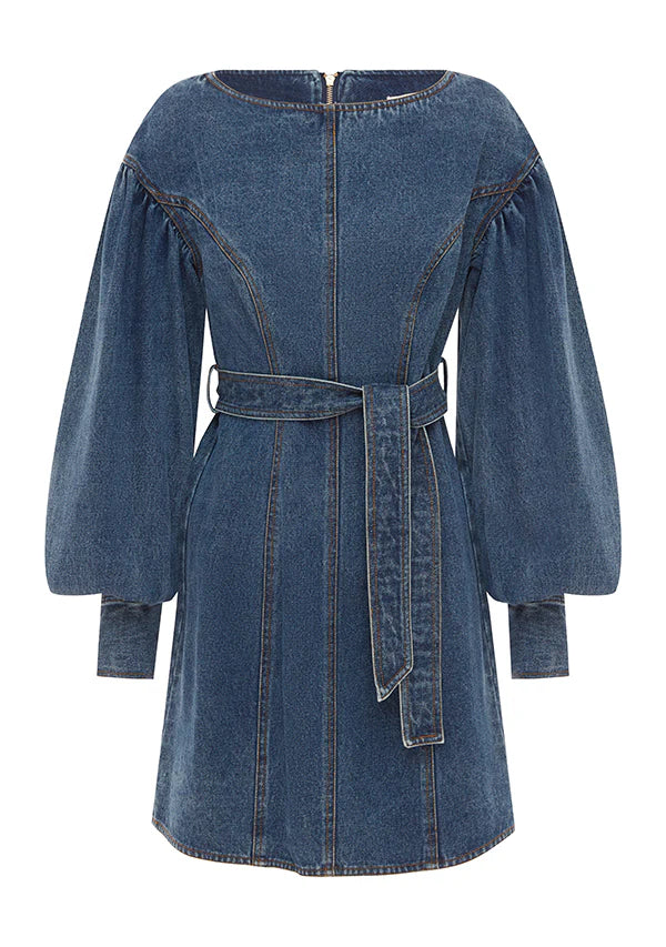 Waterlily Denim Mini Dress  ~ MOS the label