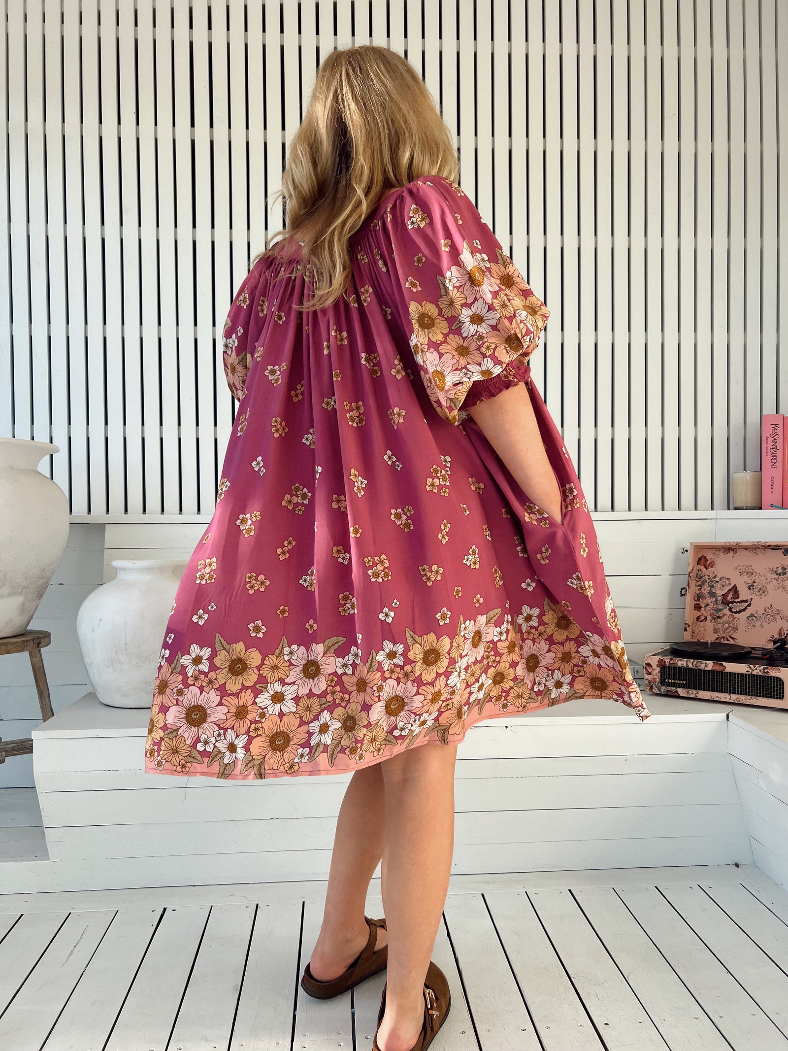 Evelyn Mini Dress - Bee Orchid – Arizonia Rose