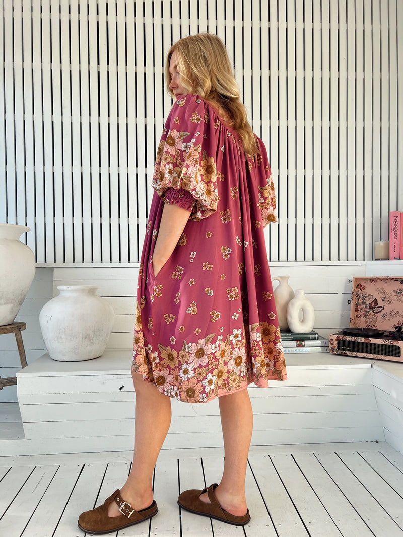 Evelyn Mini Dress - Bee Orchid Arizonia Rose Evelyn Mini Dress - Bee Orchid Arizonia Rose