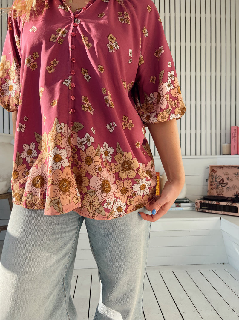 Arden Blouse -  Bee Orchid