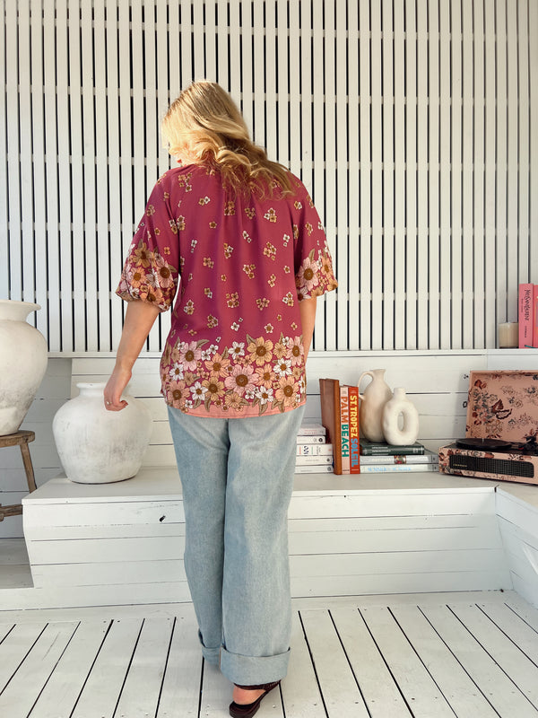 Arden Blouse -  Bee Orchid