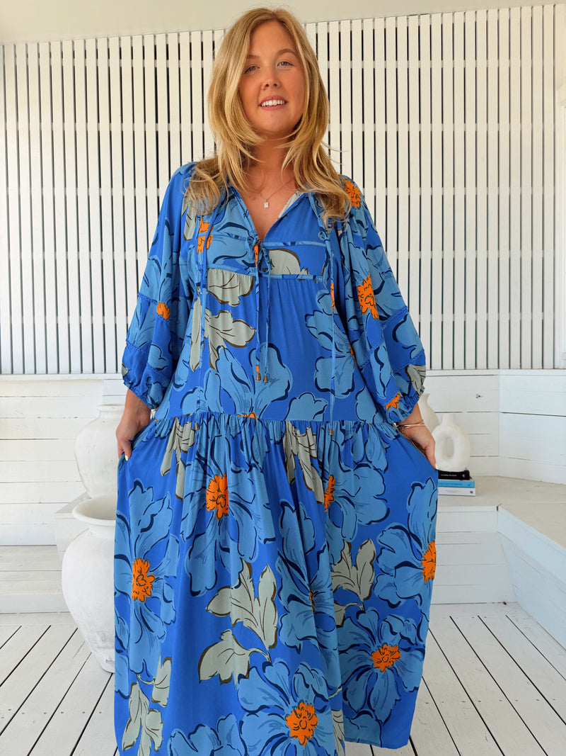Loretta Maxi Dress - Blue Bell