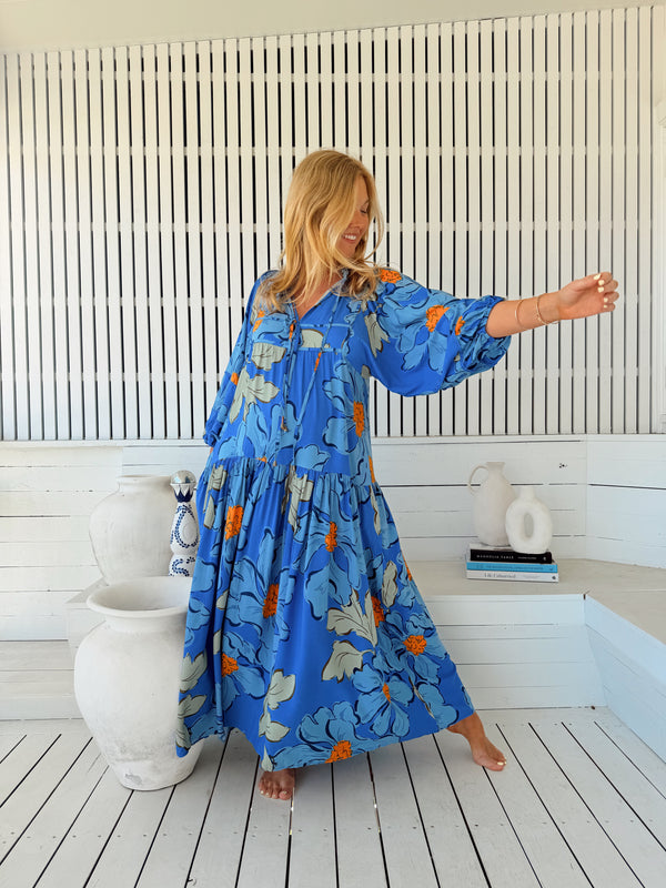 Loretta Maxi Dress - Blue Bell