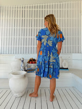 Rhys Mini Dress - Blue Bell