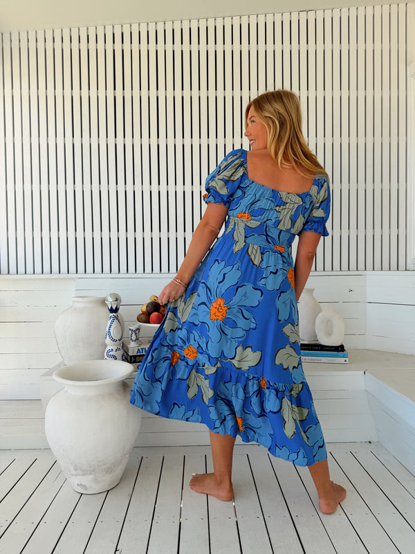 Rini Midi Dress - Blue Bell