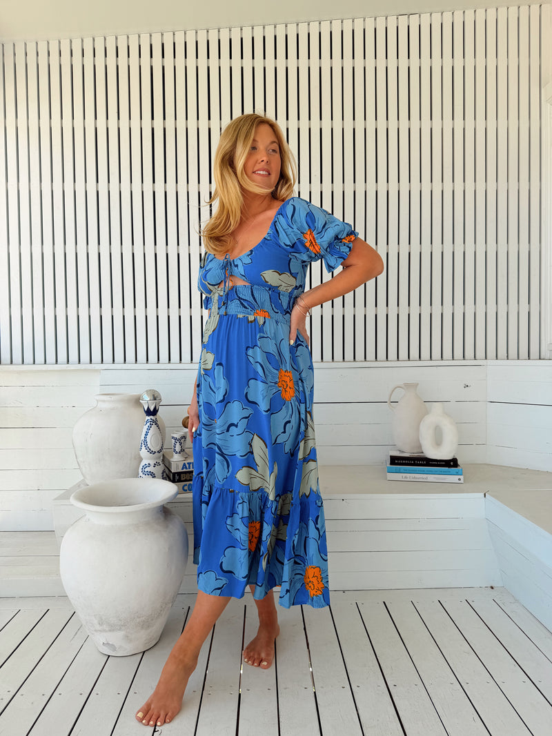 Rini Midi Dress - Blue Bell