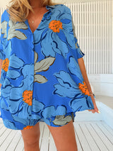 Flora Shorts - Blue Bell