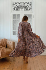 Teresa Maxi Dress - Midnight Meadow