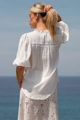 Cyra Blouse - Etherea Embroidered