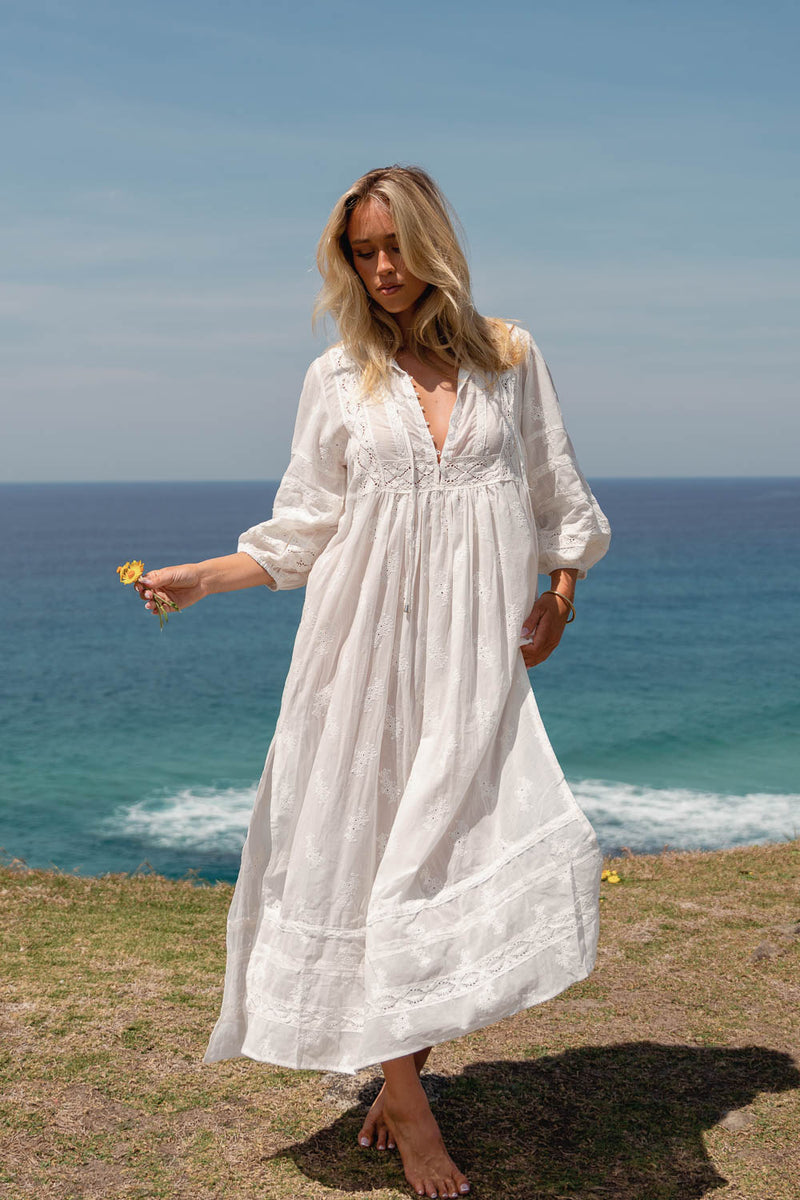 Meadow Maxi Dress- Etherea Embroidered