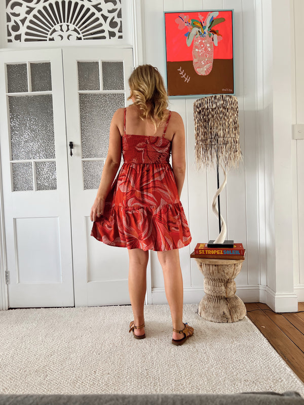 Bambi Mini Dress -  Hibiscus