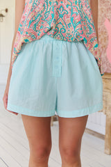 Flora Shorts Turquoise - Still Colour