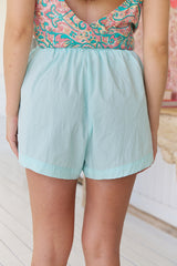 Flora Shorts Turquoise - Still Colour