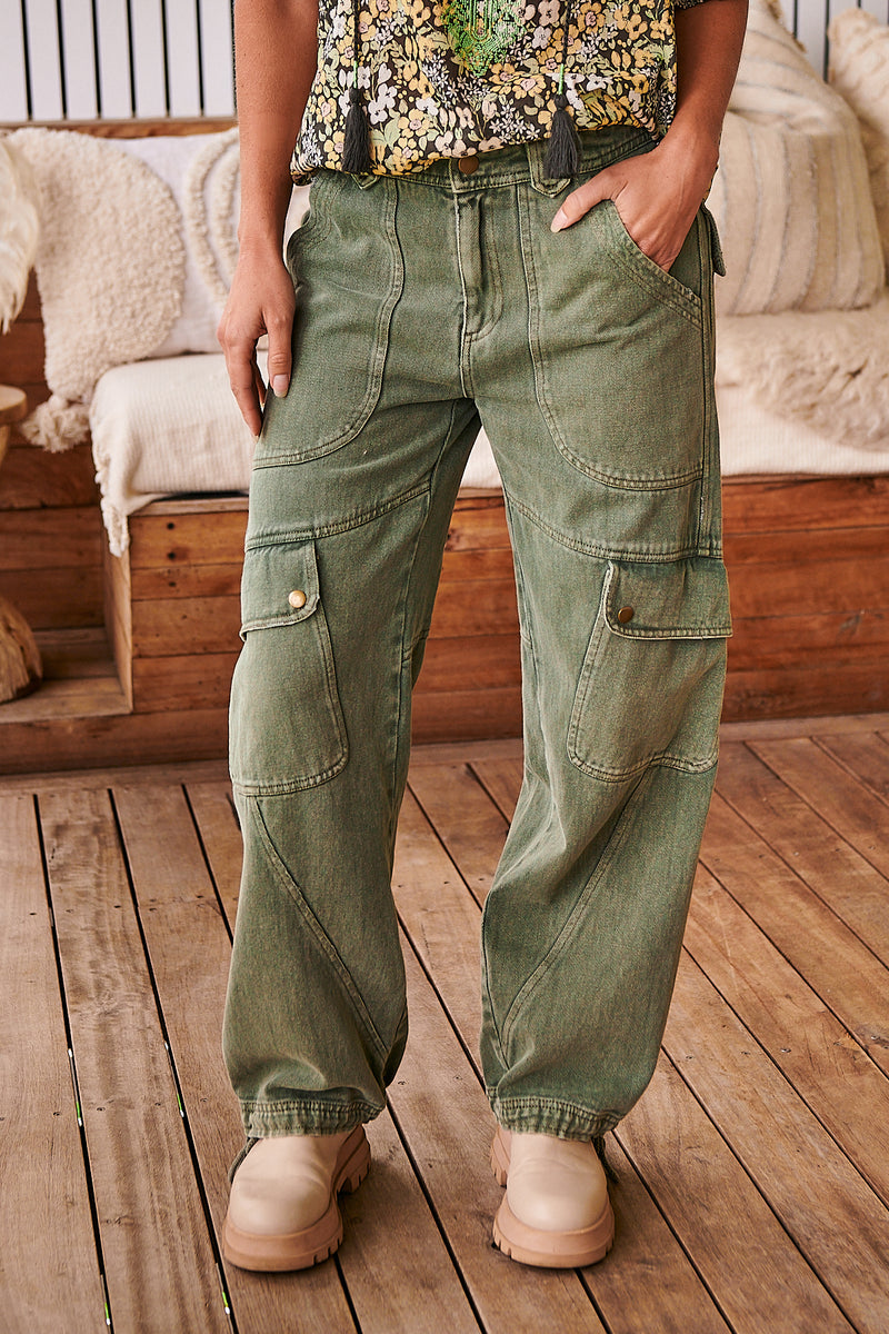 Come And Get It Utility Pants ~ Free People – Arizonia Rose