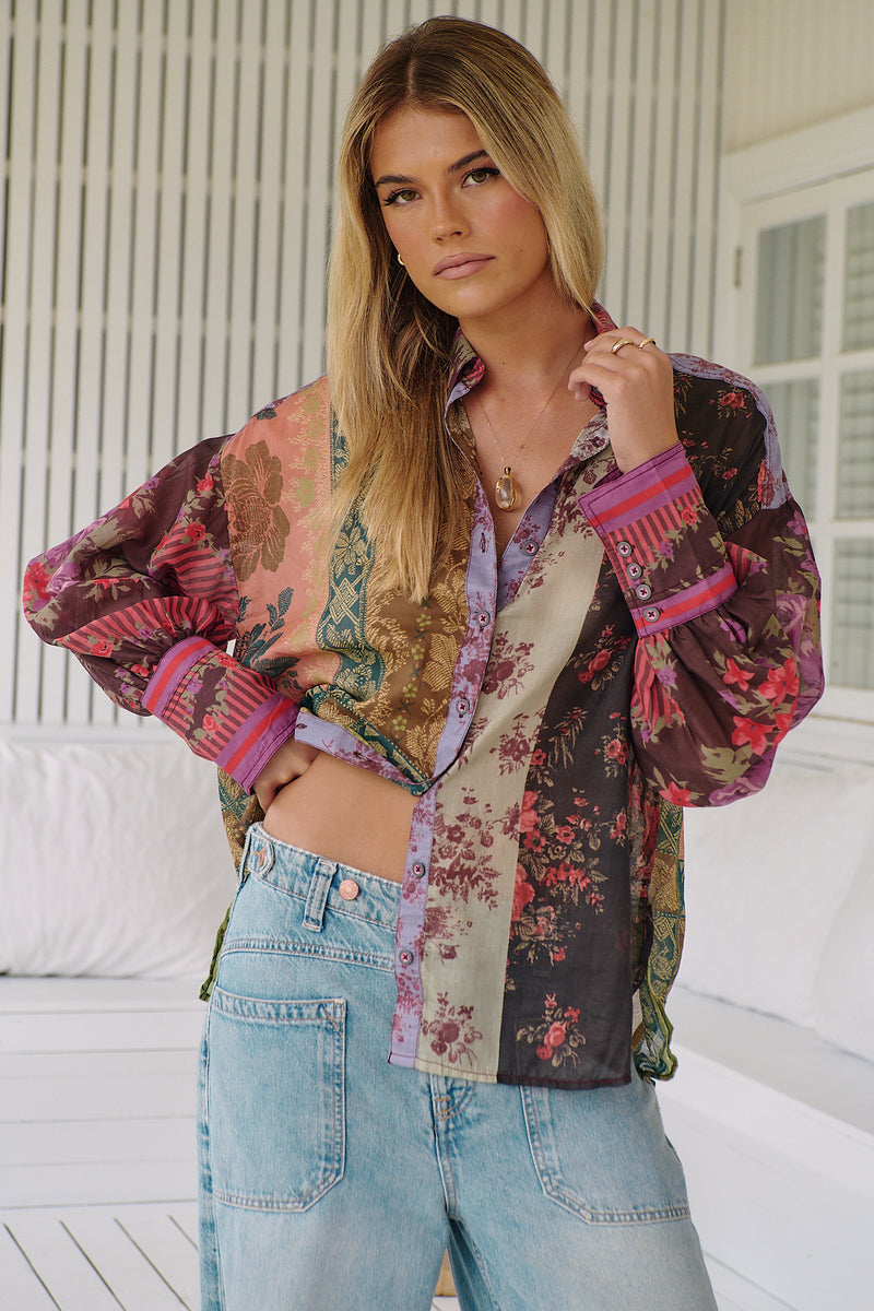 Flower Patch Top- Berry Combo~ Free People