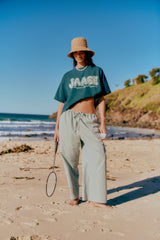 Turquoise Stripe Cici pant - Salt