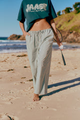 Turquoise Stripe Cici pant - Salt