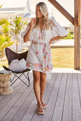 Ophelia Mini Dress-Ivory ~ MOS the label