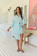 Flora Shorts Turquoise - Still Colour